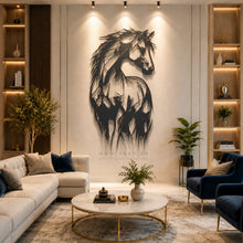 Load image into Gallery viewer, Horse Wall Art لوحة الخيل - Premium ( Metal ) ( HZN45 )