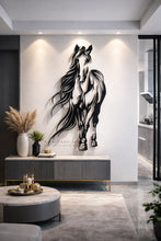 Load image into Gallery viewer, Horse Wall Art لوحة الخيل - Premium ( Metal ) ( HZN011 )
