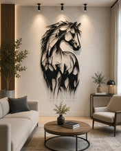 Load image into Gallery viewer, Horse Wall Art لوحة الخيل - Premium ( Metal ) ( HZN45 )