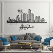 Load image into Gallery viewer, Abu Dhabi Panoramic Skyline Wall Art