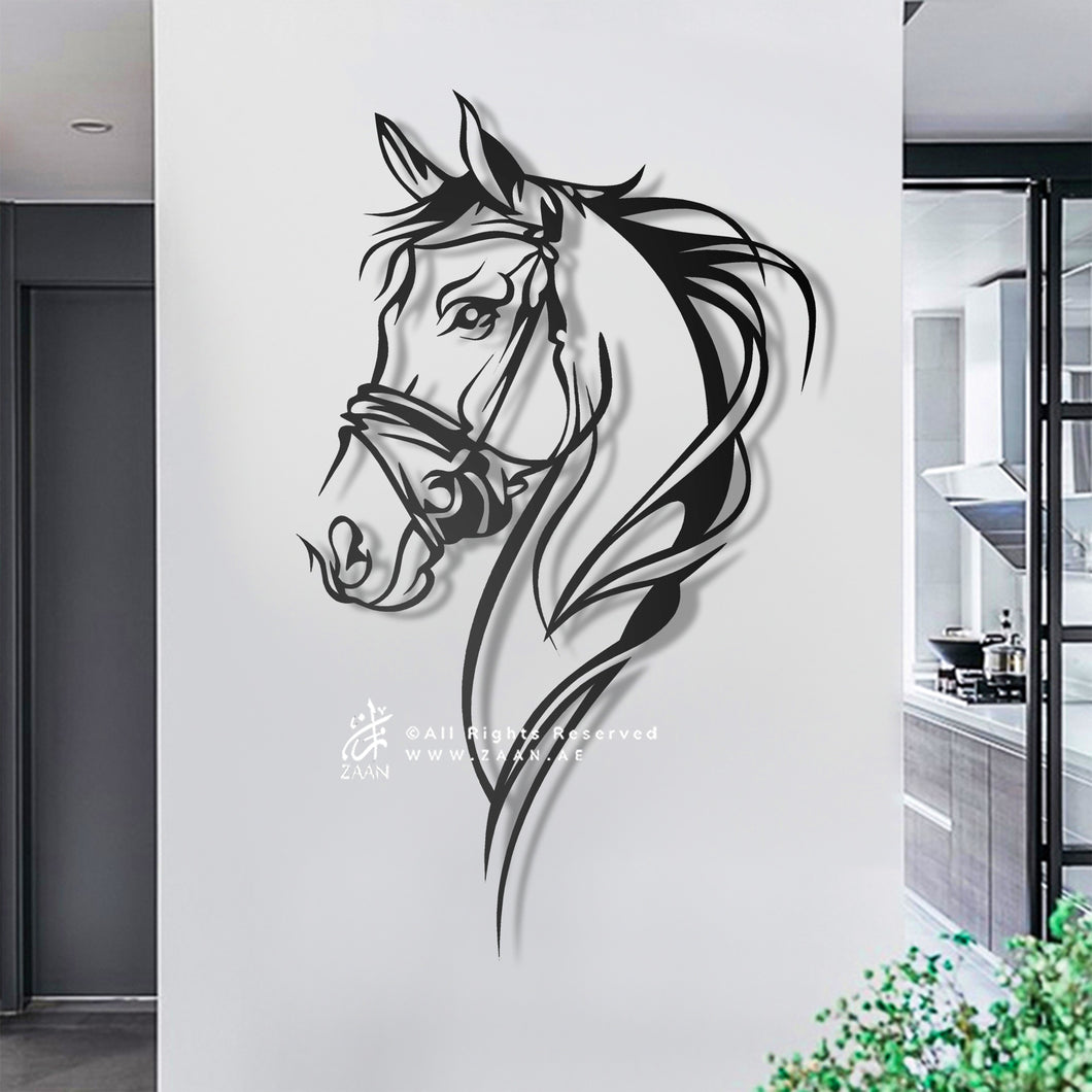 Horse Wall Art لوحة الخيل - Premium ( Metal ) ( HZN38 )