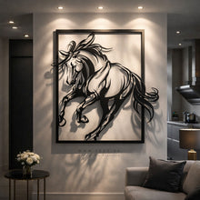 Load image into Gallery viewer, Horse Wall Art لوحة الخيل - Premium ( Metal ) ( HZN013 )