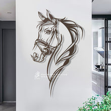 Load image into Gallery viewer, Horse Wall Art لوحة الخيل - Premium ( Metal ) ( HZN38 )