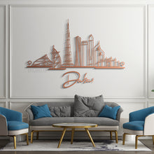 Load image into Gallery viewer, Dubai Panoramic Skyline Wall Art