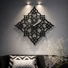 Load image into Gallery viewer, Diamond Islamic Pattern Wall Clock ساعة حائط