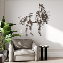 Load image into Gallery viewer, Horse Wall Art لوحة الخيل - Premium ( Metal ) ( HZN37 )