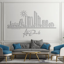 Load image into Gallery viewer, Abu Dhabi Panoramic Skyline Wall Art