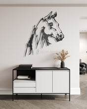 Load image into Gallery viewer, Horse Wall Art لوحة الخيل - Premium ( Metal ) ( HZN040 )