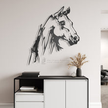 Load image into Gallery viewer, Horse Wall Art لوحة الخيل - Premium ( Metal ) ( HZN040 )