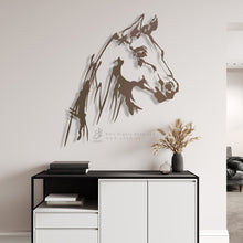 Load image into Gallery viewer, Horse Wall Art لوحة الخيل - Premium ( Metal ) ( HZN040 )