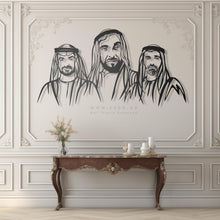 Load image into Gallery viewer, Abu Dhabi Royal Family شيوخ أبو ظبي - Premium ( Metal )