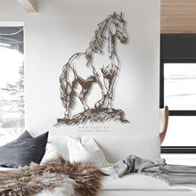 Load image into Gallery viewer, Horse Wall Art لوحة الخيل - Premium ( Metal ) ( HZN45 )
