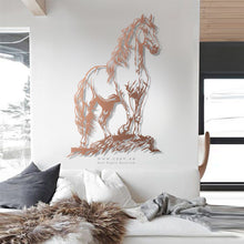 Load image into Gallery viewer, Horse Wall Art لوحة الخيل - Premium ( Metal ) ( HZN45 )