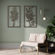 Load image into Gallery viewer, Flower Wall Art - Basic / Premium ( 2pc Set ) ( FLRZN01 )