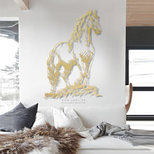 Load image into Gallery viewer, Horse Wall Art لوحة الخيل - Premium ( Metal ) ( HZN45 )