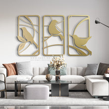 Load image into Gallery viewer, Birds Metal Wall Art - Premium ( BWZN03 )