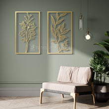 Load image into Gallery viewer, Flower Wall Art - Basic / Premium ( 2pc Set ) ( FLRZN01 )