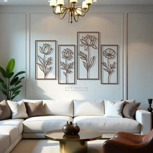 Load image into Gallery viewer, Flower Metal Wall Art - Premium ( FWZN04 )