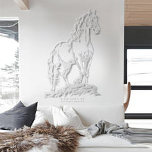Load image into Gallery viewer, Horse Wall Art لوحة الخيل - Premium ( Metal ) ( HZN45 )