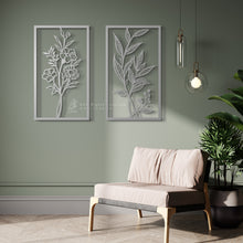 Load image into Gallery viewer, Flower Wall Art - Basic / Premium ( 2pc Set ) ( FLRZN01 )
