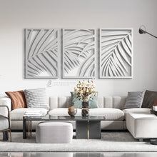 Load image into Gallery viewer, Palm Wall Art - Basic / Premium ( 3pc Set ) ( TRZN07 )