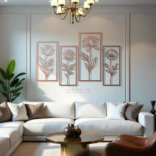 Load image into Gallery viewer, Flower Metal Wall Art - Premium ( FWZN04 )