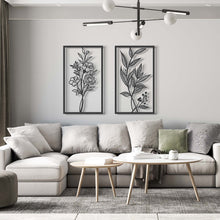 Load image into Gallery viewer, Flower Wall Art - Basic / Premium ( 2pc Set ) ( FLRZN01 )