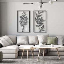 Load image into Gallery viewer, Flower Wall Art - Basic / Premium ( 2pc Set ) ( FLRZN01 )