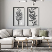 Load image into Gallery viewer, Flower Wall Art - Basic / Premium ( 2pc Set ) ( FLRZN01 )
