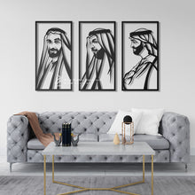 Load image into Gallery viewer, Sheikh Zayed, Sheikh Khalifa &amp; Sheikh Mohammed الشيخ زايد &amp; الشيخ خليفة &amp; الشيخ محمد - ( 3pc Set ) -SHZMK1
