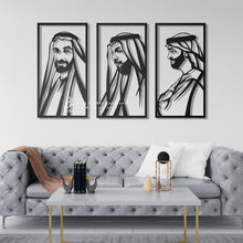 Load image into Gallery viewer, Sheikh Zayed, Sheikh Khalifa &amp; Sheikh Mohammed الشيخ زايد &amp; الشيخ خليفة &amp; الشيخ محمد - ( 3pc Set ) -SHZMK1
