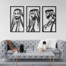 Load image into Gallery viewer, Sheikh Zayed, Sheikh Khalifa & Sheikh Mohammed الشيخ زايد & الشيخ خليفة & الشيخ محمد - ( 3pc Set ) -SHZMK1