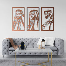 Load image into Gallery viewer, Sheikh Zayed, Sheikh Khalifa & Sheikh Mohammed الشيخ زايد & الشيخ خليفة & الشيخ محمد - ( 3pc Set ) -SHZMK1