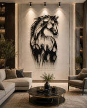 Load image into Gallery viewer, Horse Wall Art لوحة الخيل - Premium ( Metal ) ( HZN45 )