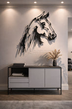 Load image into Gallery viewer, Horse Wall Art لوحة الخيل - Premium ( Metal ) ( HZN040 )