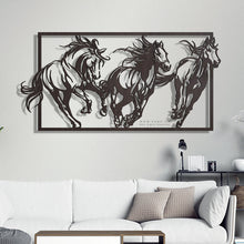Load image into Gallery viewer, Horses Wall Art لوحة الخيول - Basic ( Wood & Acrylic ) ( HZN04 )