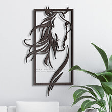 Load image into Gallery viewer, Horse Wall Art لوحة الخيل - Basic ( Wood & Acrylic ) ( HZN06 )