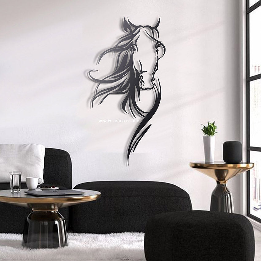 Horse Wall Art لوحة الخيل - Premium ( Metal ) ( HZN07 )
