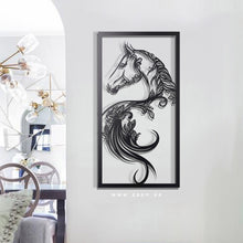 Load image into Gallery viewer, Horse Wall Art لوحة الخيل - Premium ( Metal ) ( HZN015 )