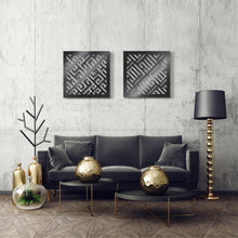 Load image into Gallery viewer, Allah + Mohammed Wall Art الله ومحمد - Metal ( 2pc Set ) ( HMKZN01 )