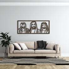 Load image into Gallery viewer, Sheikh Zayed, Sheikh Khalifa & Sheikh Mohammed الشيخ زايد & الشيخ خليفة & الشيخ محمد - Basic ( Wood & Acrylic )