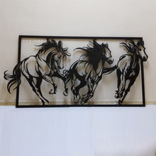 Load image into Gallery viewer, Horses Wall Art لوحة الخيول - Basic ( Wood & Acrylic ) ( HZN04 )