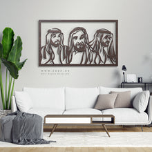 Load image into Gallery viewer, Sheikh Zayed, Sheikh Khalifa & Sheikh Mohammed الشيخ زايد & الشيخ خليفة & الشيخ محمد - Basic ( Wood & Acrylic )