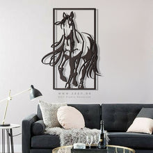 Load image into Gallery viewer, Horse Wall Art لوحة الخيل - Basic ( Wood & Acrylic ) ( HZN28 )