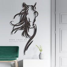 Load image into Gallery viewer, Horse Wall Art لوحة الخيل - Basic ( Wood &amp; Acrylic ) ( HZN06 )
