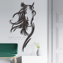 Load image into Gallery viewer, Horse Wall Art لوحة الخيل - Basic ( Wood & Acrylic ) ( HZN06 )