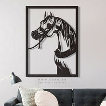 Load image into Gallery viewer, Horse Wall Art لوحة الخيل - Basic ( Wood & Acrylic ) ( HZN18 )