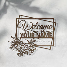 Load image into Gallery viewer, Customized Name plate لوحة اسم المنزل - Premium ( Metal )
