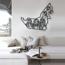 Load image into Gallery viewer, UAE Map wall art خريطة الإمارات ( Basic / Premium ) ( MPZN01 )