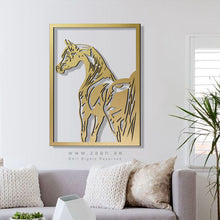 Load image into Gallery viewer, Horse Wall Art لوحة الخيل - Basic ( Wood & Acrylic ) ( HZN05 )